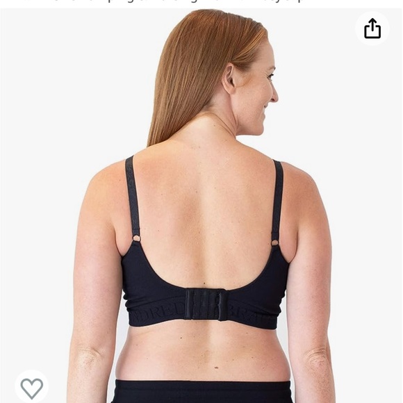 Kindred Bravely Sublime Hands Free Black Pumping Nursing Bra Adjustable Straps - Picture 3 of 11